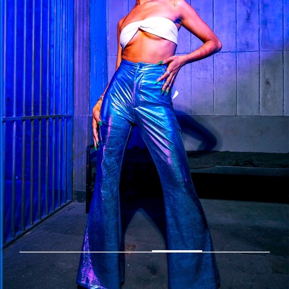 Finesse metallic flare pants - Picture 3 of 5